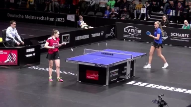 DM TT: Halbfinale Damen-Einzel - Klee vs. Kaufmann