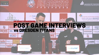 Pressekonferenz: Uni Baskets Paderborn vs. JobStairs Gießen 46ers