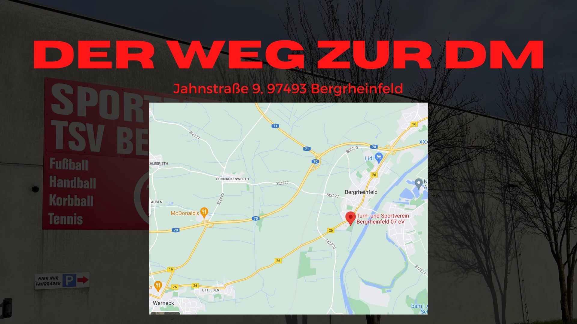 Der Weg zur DM!