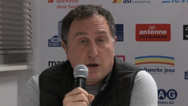 Pressekonferenz vom 12.04.2023: Medipolis SC Jena vs. JobStairs GIESSEN 46ers