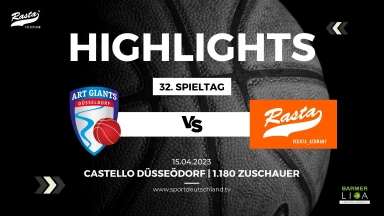 Highlights: ART Giants Düsseldorf - RASTA Vechta 115:112 n.V. (17.4.23)