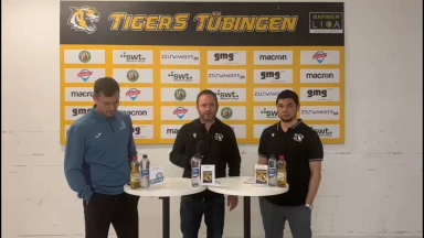 Pressekonferenz Tigers Tübingen vs. Dresden Titans