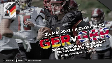 Länderspiel Deutschland-Großbritannien im Frauen-Football