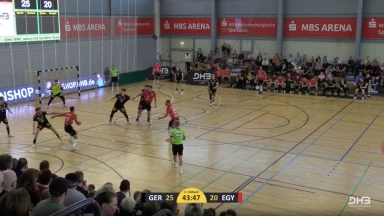 U21 männlich: Ägypten glänzt mit einwandfreier Körpertäuschung