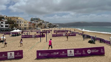 Italienisches Duo gewinnt den Krimi beim Beach Tennis in Gran Canaria