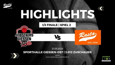 Highlights: JobStairs GIESSEN 46es - RASTA Vechta 79:76 (21.5.23)
