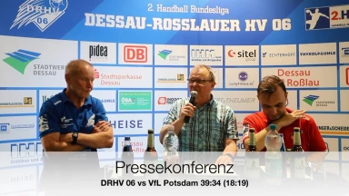 Pressekonferenz vom Spiel DRHV 06 vs. 1. VfL Potsdam