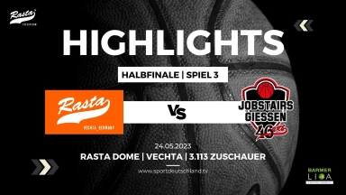 Highlights: RASTA Vechta - JobStairs GIESSEN 88:66 (24.5.23)