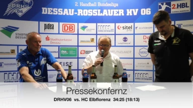 Pressekonferenz vom Spiel DRHV 06 vs. HC Elbflorenz Dresden
