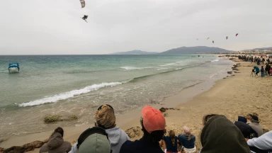 Die Twin-Tip- und Surfboard-Weltmeister der GKA Big Air Kite World Championships