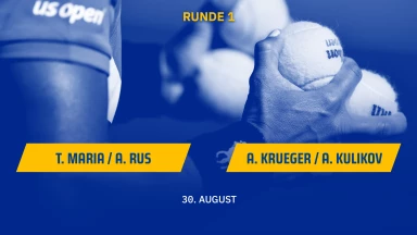 US Open 2023: T. Maria/A. Rus vs. A. Krueger/A. Kulikov - 1. Runde - Court 14