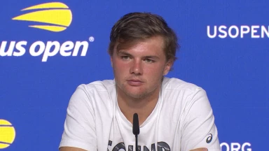 US Open 2023: Dominic Stricker auf der Pressekonferenz nach dem Spiel gegen Benjamin Bonzi
