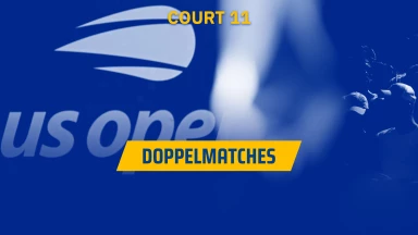 US Open 2023: Z. Yang/K. Krawietz [8] vs. B. Strycova/S. Gonzalez - 2. Runde - Court 11