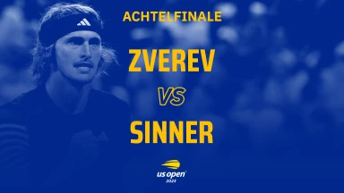 US Open 2023: A. Zverev (GER) [12] - J. Sinner (ITA) [6] - kommentiert von Matthias Stach & Boris Becker - Achtelfinale - Arthur Ashe Stadium