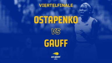 US Open 2023: J. Ostapenko (LAT) [20] vs. C. Gauff (USA) [6] - kommentiert von Mario Harter - Viertelfinale - Arthur Ashe Stadium