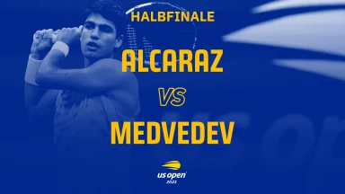 US Open 2023: C. Alcaraz (ESP) [1] vs. D. Medvedev [3] - kommentiert von Marcel Meinert - Halbfinale - Arthur Ashe Stadium