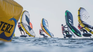 Intensive Slalom-Wettkämpfe aufstrebender Talente bei GWA Wingfoil World Cup