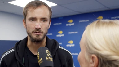 US Open 2023: Daniil Medvedev nach seinem Finaleinzug im Herren Einzel