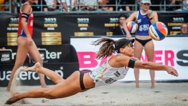 Beachvolleyball-Europameister Ahman/Hellvig gewinnen Queen & King of the Court