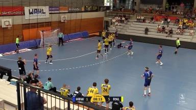 3. Liga Staffel Süd: Schöner Hüftwurf vom Außenspieler!