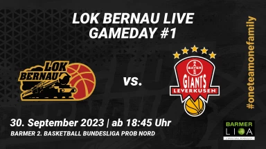 1. Spieltag: LOK BERNAU vs. Bayer Giants Leverkusen