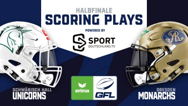 GFL: Dresden startet späte Aufholjagd im Halbfinale zwischen Unicorns und Monarchs!