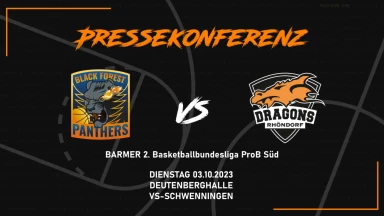 Pressekonferenz Black Forest Panthers vs. Dragons Rhöndorf