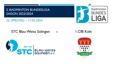 2. Badminton BL Nord: STC Blau-Weiss Solingen - 1.CfB Köln