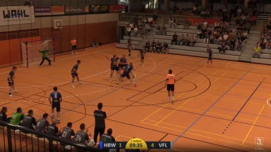 3. Liga: Schüler mit starkem Unterarmwurf