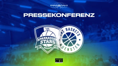 Pressekonferenz VfL SparkassenStars Bochum vs Uni Baskets Münster