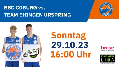 ProB Süd: BBC Coburg vs. Team Ehingen Urspring