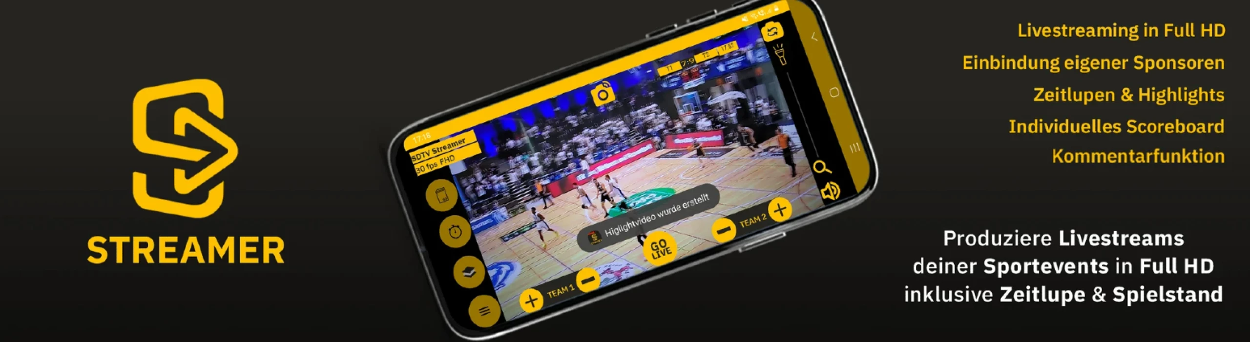 Showcase Sportdeutschland.TV Streamer