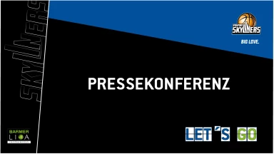 Pressekonferenz FRAPORT SKYLINERS vs Bozic Estriche Knights Kirchheim