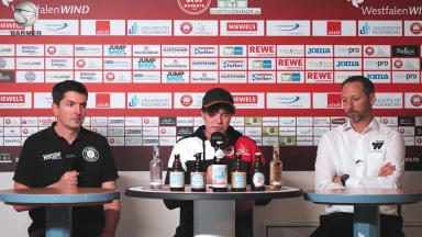 Pressekonferenz - Gartenzaun24 Basktes Paderborn vs. Uni Baskets Münster