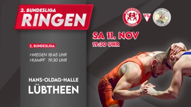 Ringen 2. Bundesliga: RV Lübtheen - TSV Gailbach