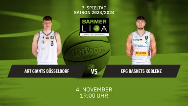 ProA: ART Giants Düsseldorf vs. EPG Baskets Koblenz