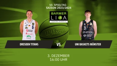 ProA: Dresden Titans vs. Uni Baskets Münster