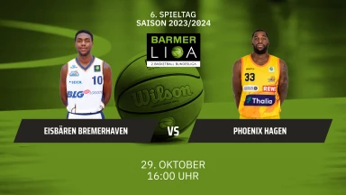 ProA: Eisbären Bremerhaven vs. Phoenix Hagen