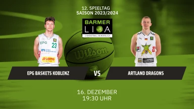 ProA: EPG Baskets Koblenz vs. Artland Dragons