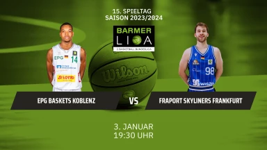 ProA: EPG Baskets Koblenz vs. FRAPORT SKYLINERS