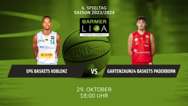 ProA: EPG Baskets Koblenz vs. Gartenzaun24 Baskets Paderborn