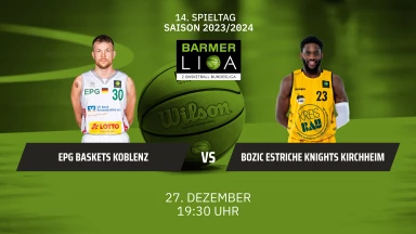 ProA: EPG Baskets Koblenz vs. Bozic Estriche Knights Kirchheim