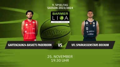 ProA: Gartenzaun24 Baskets Paderborn vs. VfL SparkassenStars Bochum