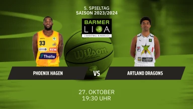 ProA: Phoenix Hagen vs. Artland Dragons