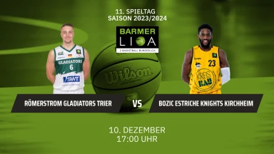 ProA: RÖMERSTROM Gladiators Trier vs. Bozic Estriche Knights Kirchheim