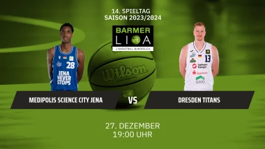 ProA: Medipolis SC Jena vs. Dresden Titans