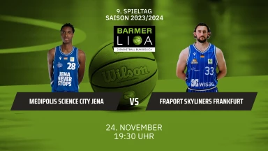 ProA: Medipolis SC Jena vs. FRAPORT SKYLINERS