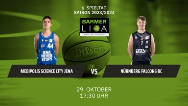 ProA: Medipolis SC Jena vs. Nürnberg Falcons BC