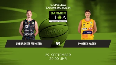 ProA: Uni Baskets Münster vs. Phoenix Hagen