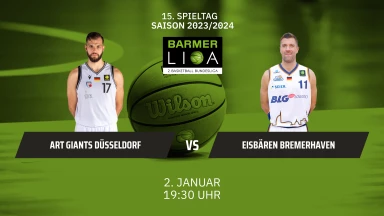ProA: ART Giants Düsseldorf vs. Eisbären Bremerhaven